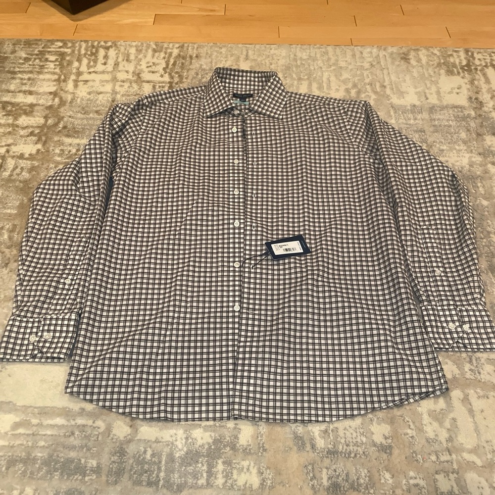 Peter Millar Shirt Mens Crown Crafted Long Sleeve FLEX FINISH SZ large MSRP $250